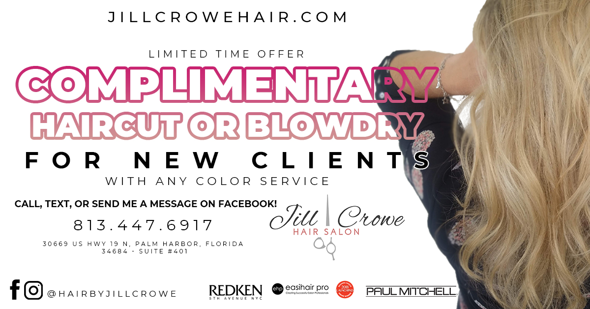 hair by jill crowe new client promo
